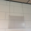 Price tag covers with drill holes